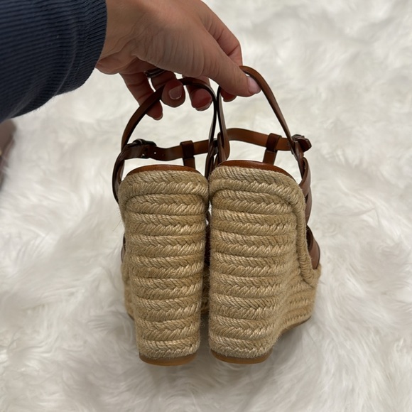 SAINT LAURENT YSL Tribute Wedges Camel Size 36.5 - Picture 7 of 8